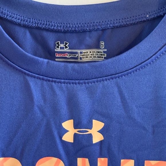 Under Armour Kids Bluish Purple T-Shirt - Picture 2 of 3